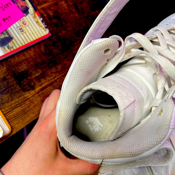 White Nike Air Force 1 Shoes hi tops - Picture 3 of 3